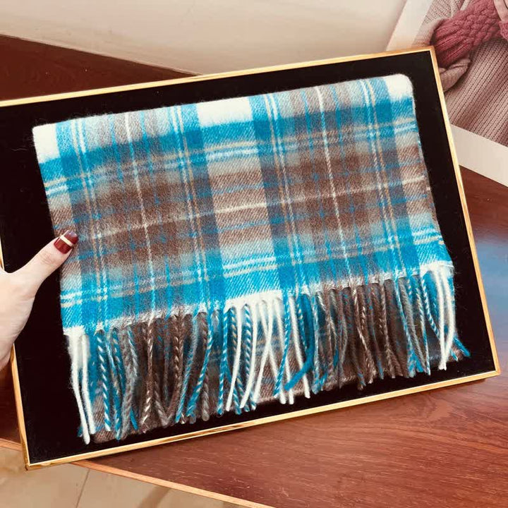 Bufanda unisex de cuadros grandes y cálidos de Lamb Edinburgh - #31 - image 50