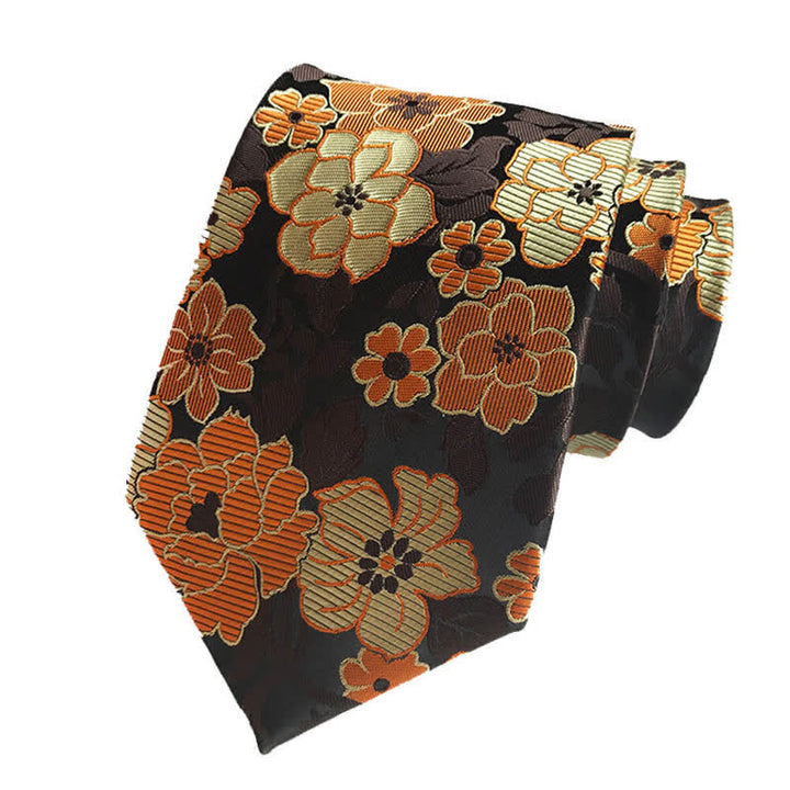 Conjunto de 3 corbatas con estampado floral para hombre