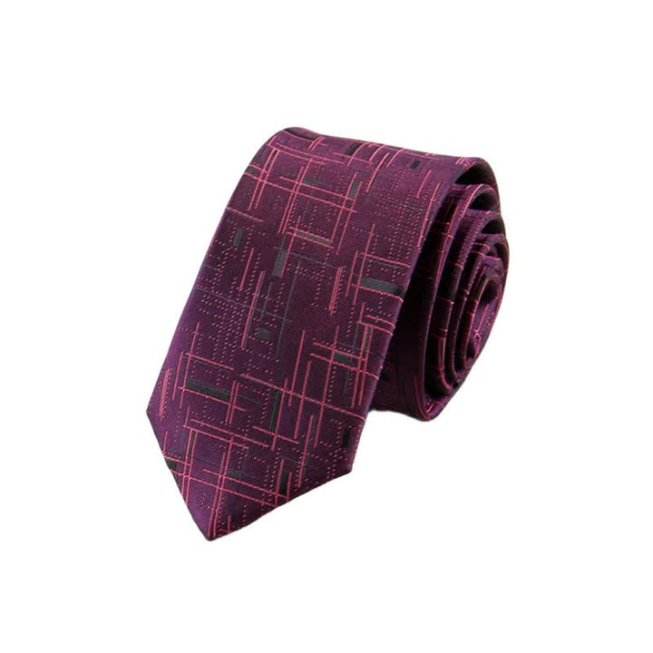 Corbata fina de líneas deslumbrantes y modernas para hombre