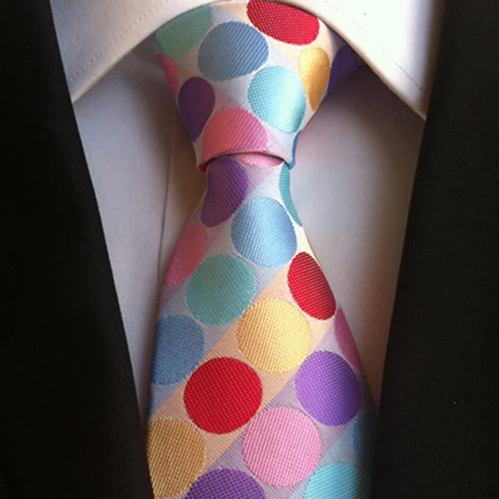 Corbata de lunares para hombre