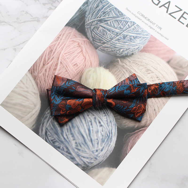 Pajarita de fiesta con estampado floral de varios estilos para hombre