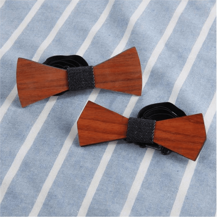 Pajarita de madera divertida y creativa para hombre