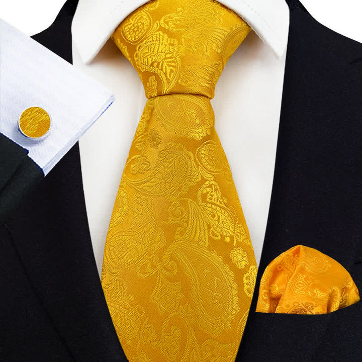 Conjunto de 3 corbatas de cachemira exóticas para hombre
