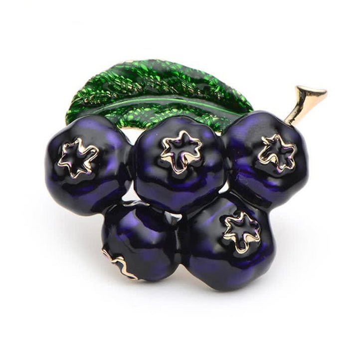 Broche de arándanos de Fruit of King para mujer
