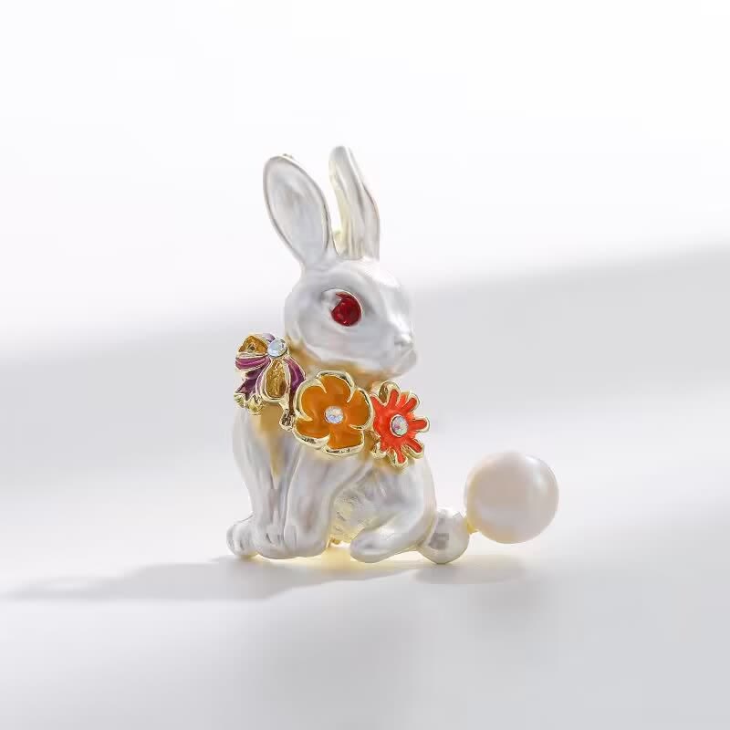 Broche de pavo real con flecos Grazioso para mujer