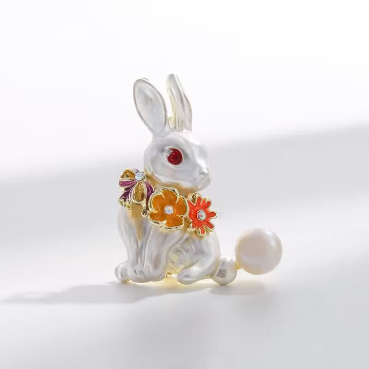 Broche de pavo real con flecos Grazioso para mujer