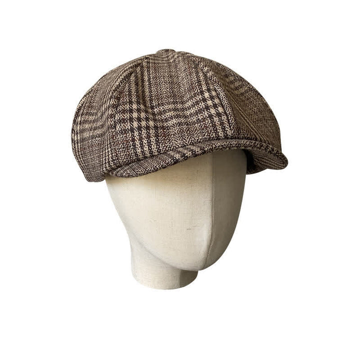 Boina octogonal a cuadros de Ivy Gentlemen