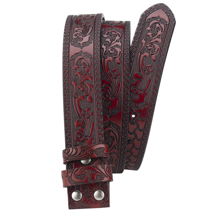 Cinturón de cuero con hebilla de vaquero con bandera estadounidense para hombre, hecho a mano