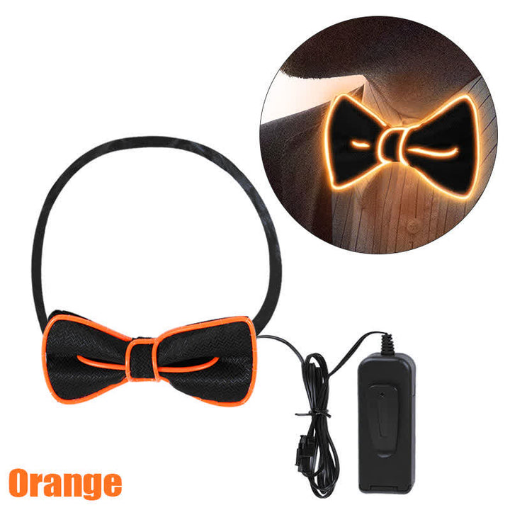 Pajarita luminosa con luz LED para hombre