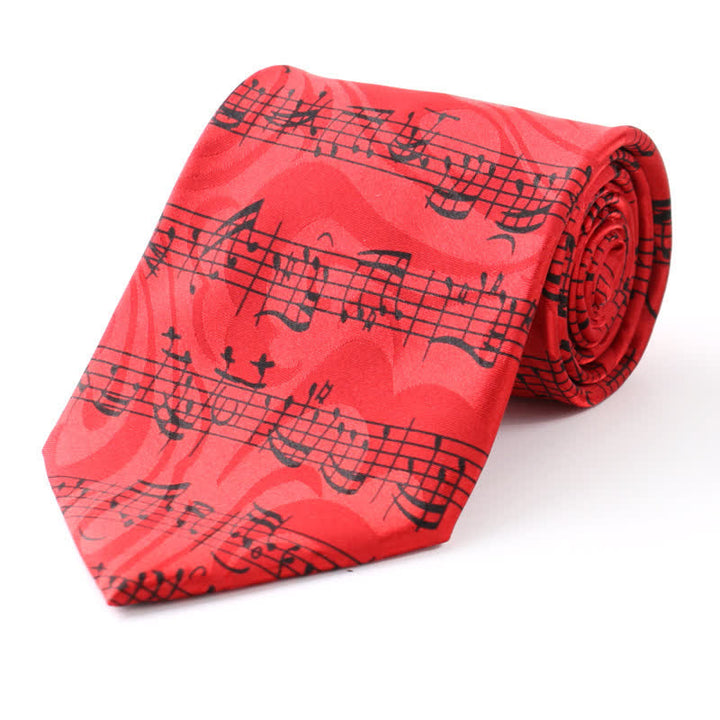 Corbata de estilo campestre con motivos creativos de dibujos animados para hombre