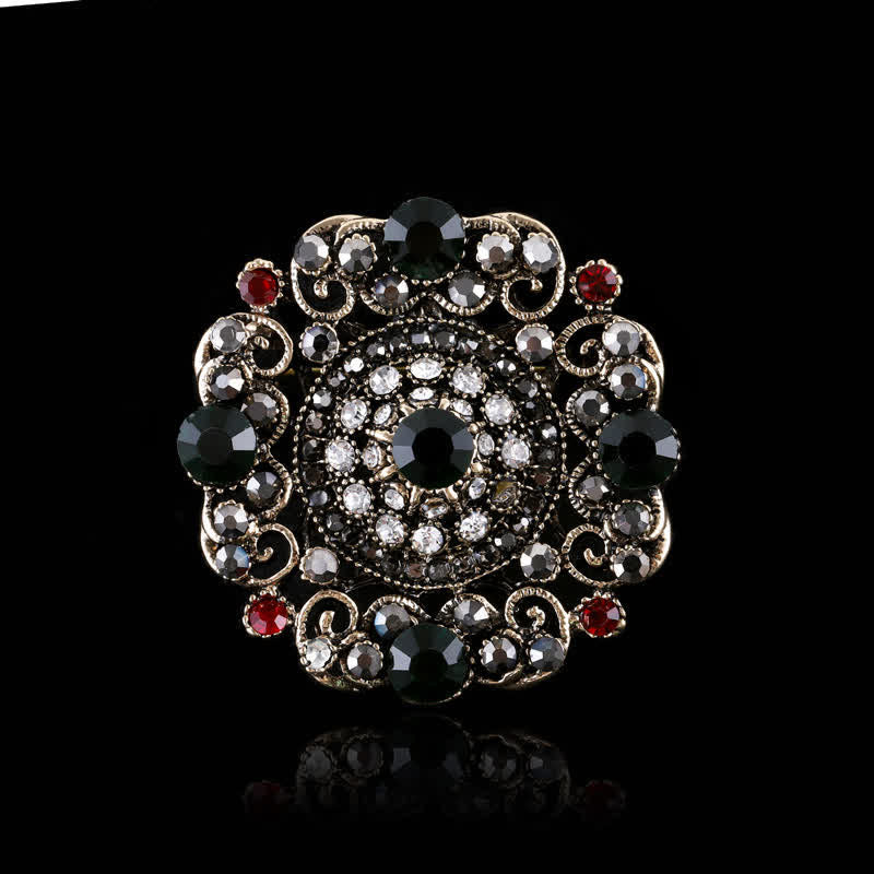 Broche de cristal barroco de palacio para mujer