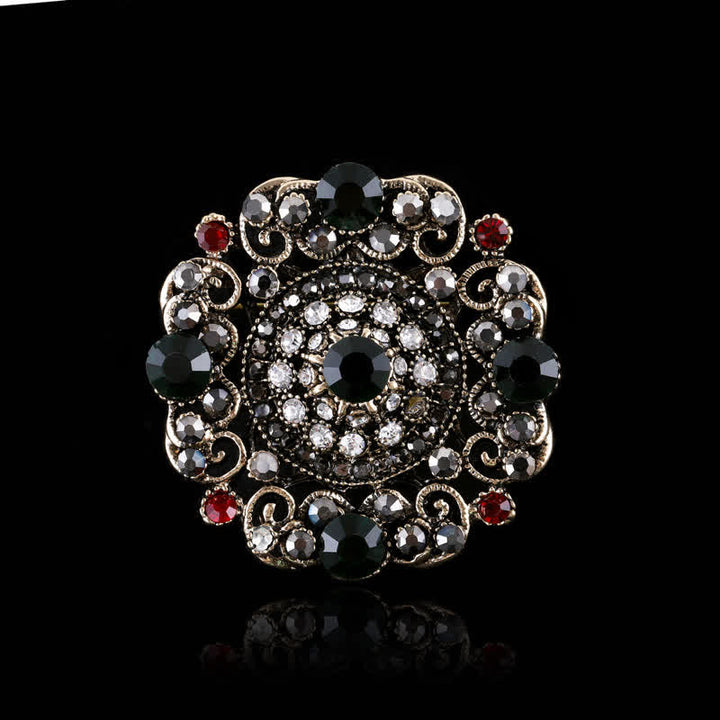 Broche de cristal barroco de palacio para mujer
