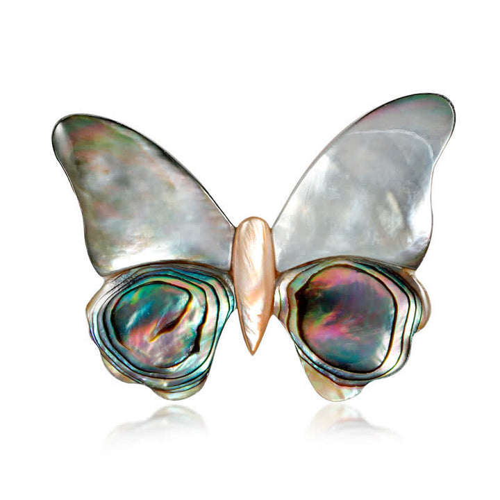 Broche de mariposa de nácar de cuento de hadas para mujer