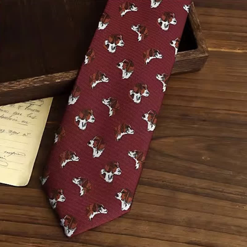 Corbata de hombre con adorables cachorros 