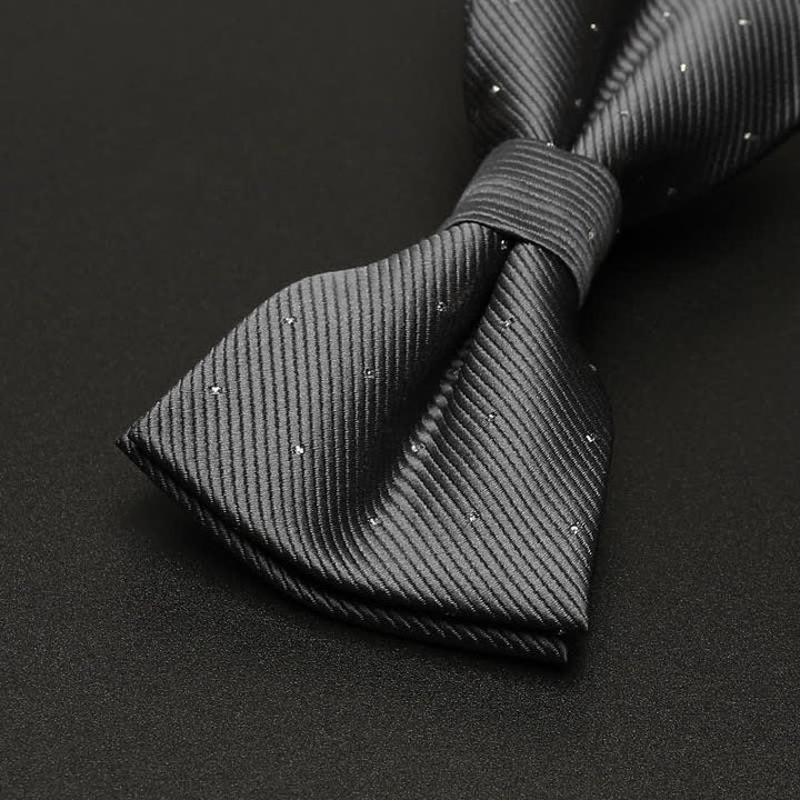 Pajarita de esmoquin formal con lunares para hombre