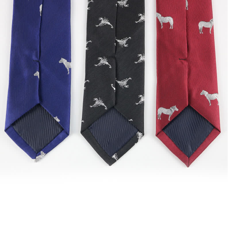 Corbata para hombre con motivos divertidos de animales