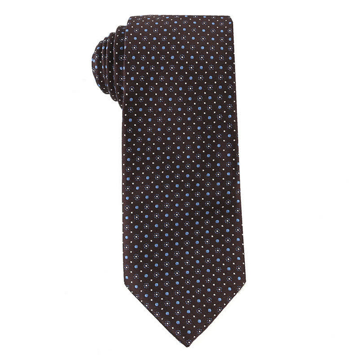 Corbata retro marrón para hombre