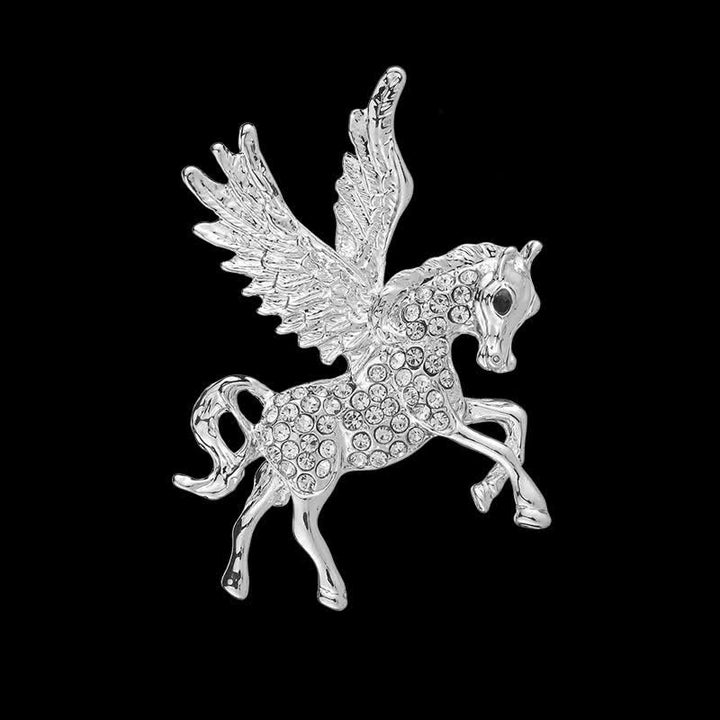 Broche vintage de alas de pegaso para hombre