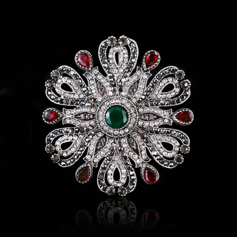 Broche de cristal barroco de palacio para mujer