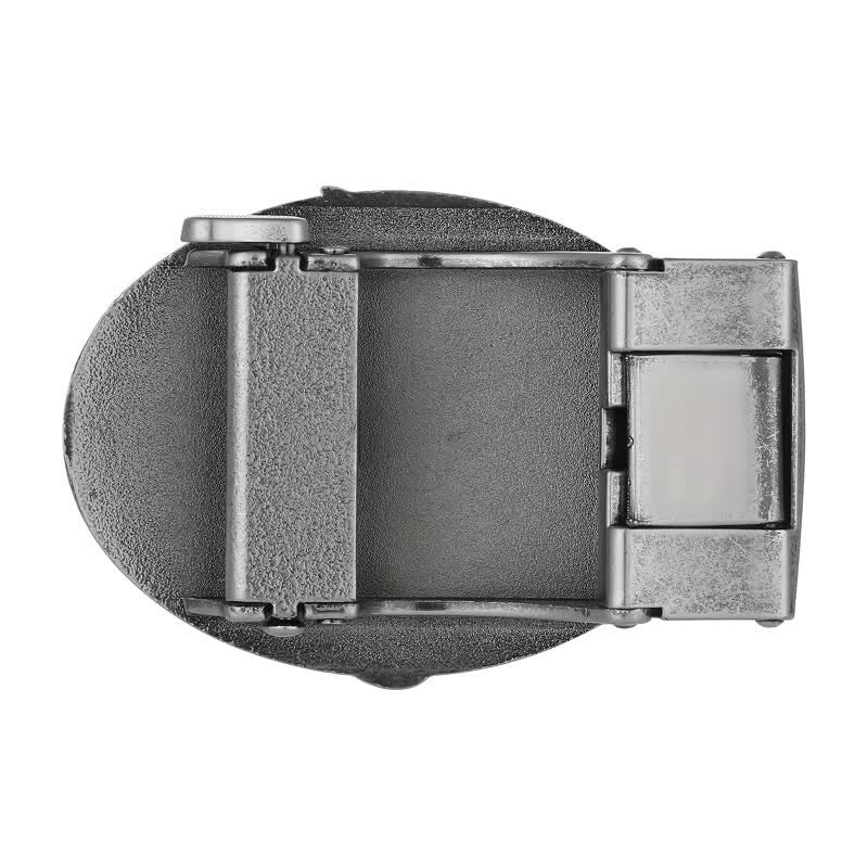 Cinturón de cuero con hebilla automática con bandera de águila de EE. UU. para hombre, hecho a mano