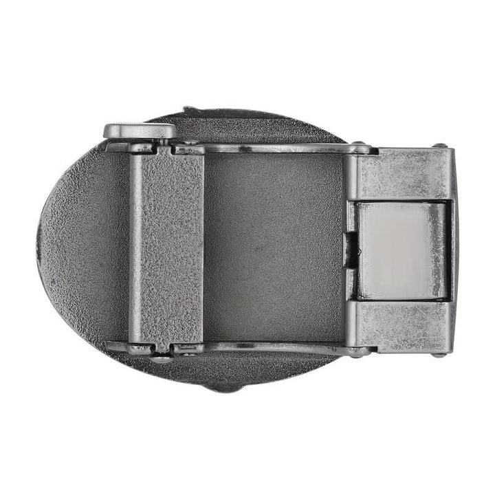 Cinturón de cuero con hebilla automática con bandera de águila de EE. UU. para hombre, hecho a mano