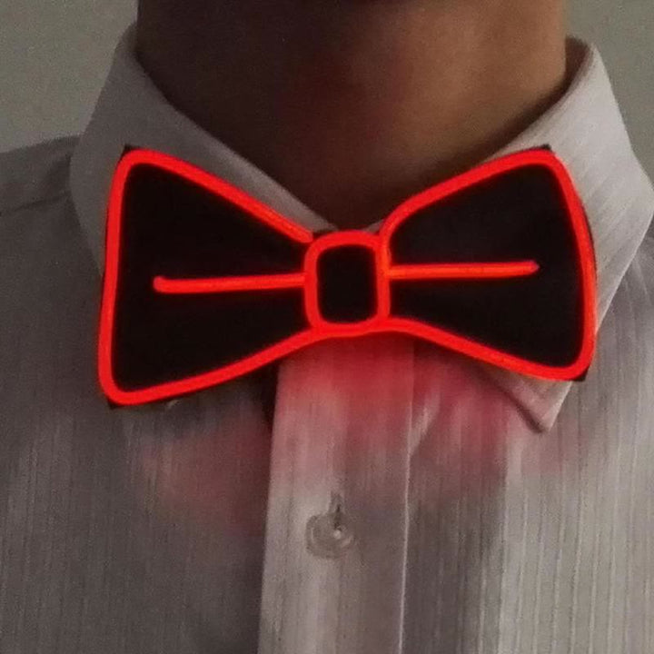 Pajarita luminosa con luz LED para hombre