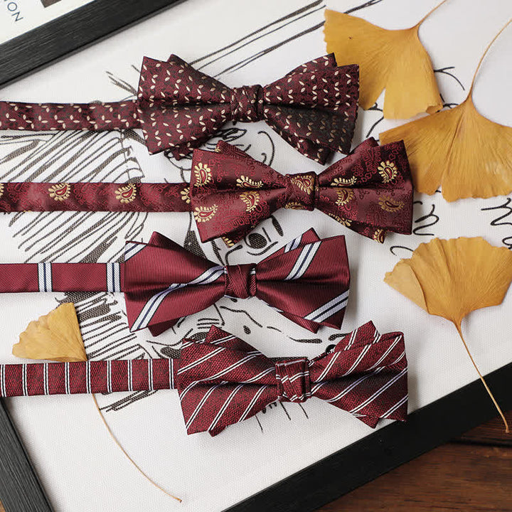 Pajarita de caballero de la serie Burgundy para hombre