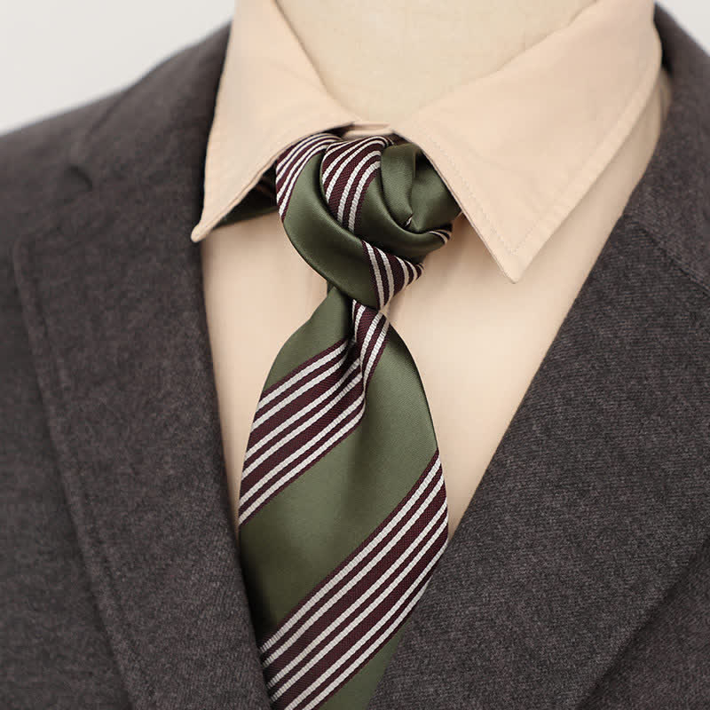 Corbata verde primaveral tranquila para hombre
