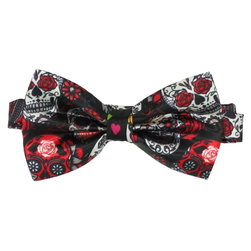 Pajarita de hombre con calavera salpicada de sangre para Halloween