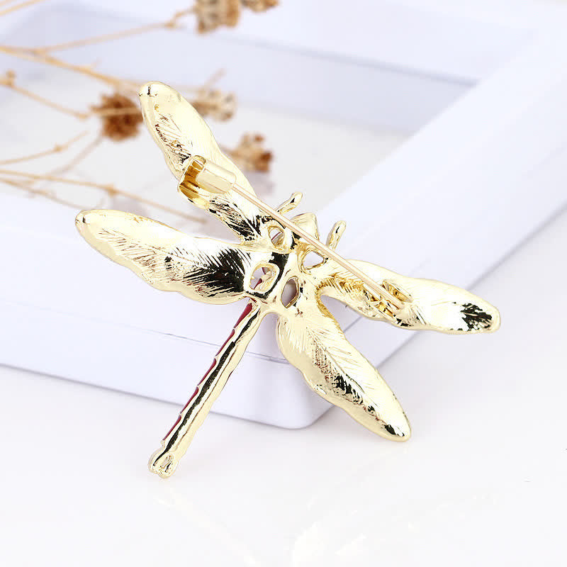 Broche de libélula esmaltado muy bonito para mujer