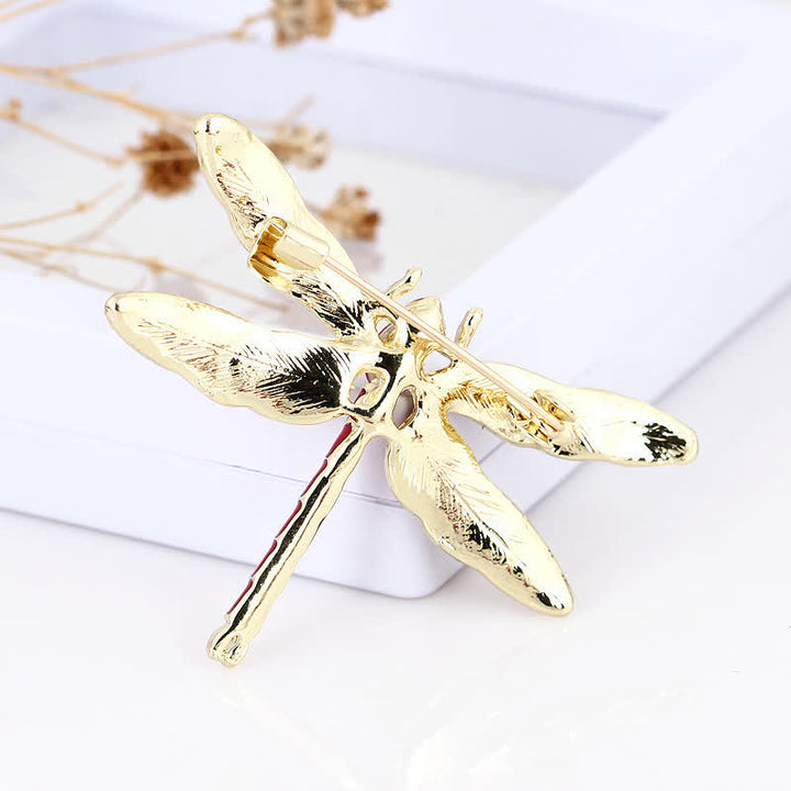 Broche de libélula esmaltado muy bonito para mujer