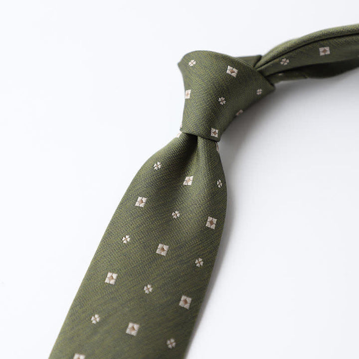 Corbata verde primaveral tranquila para hombre