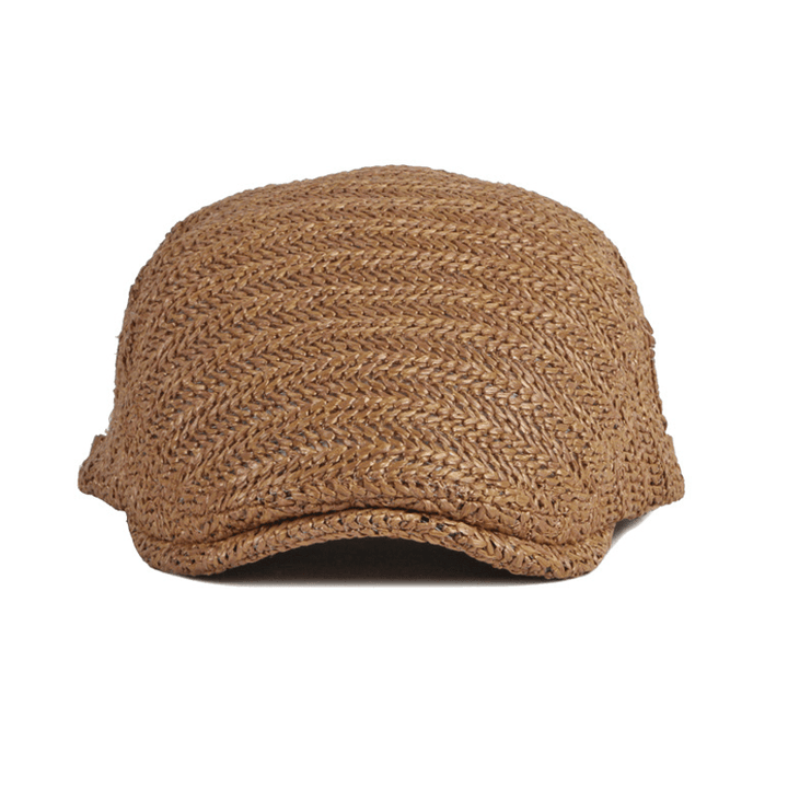 Boina tejida con parasol de verano