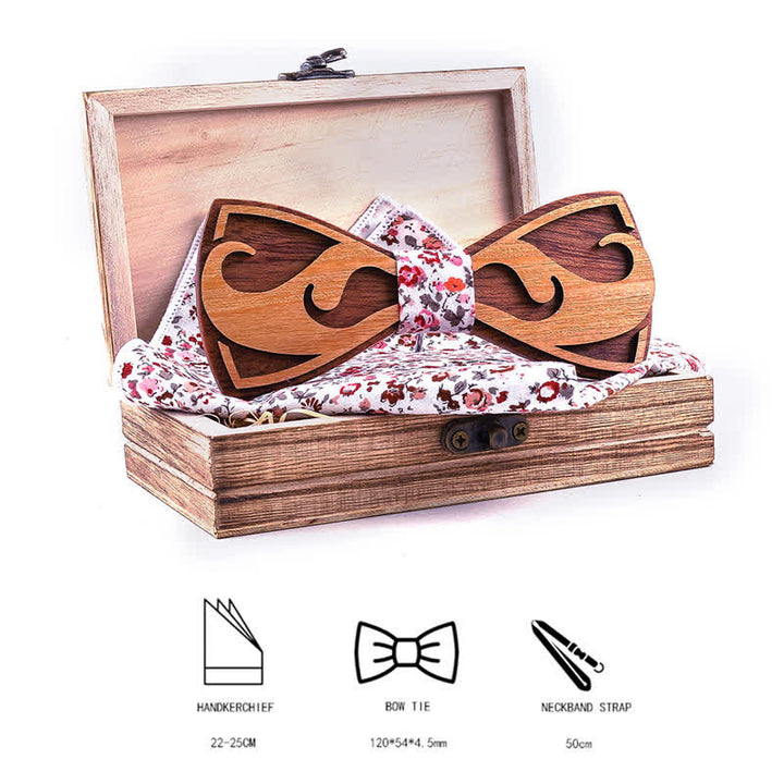 Juego de 2 pajaritas de madera para tallar barbas de hombre