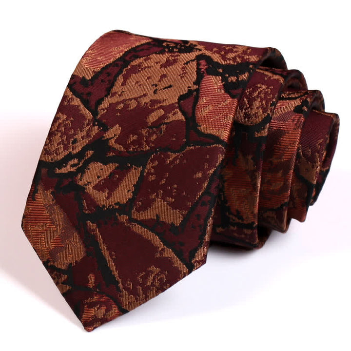 Corbata con gráfico abstracto de café para hombre
