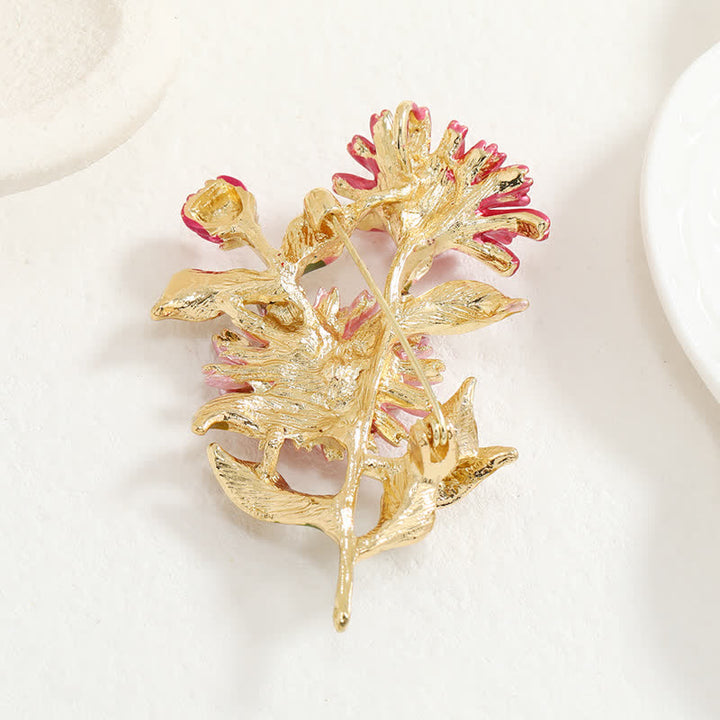 Broche creativo de margaritas florales para mujer.