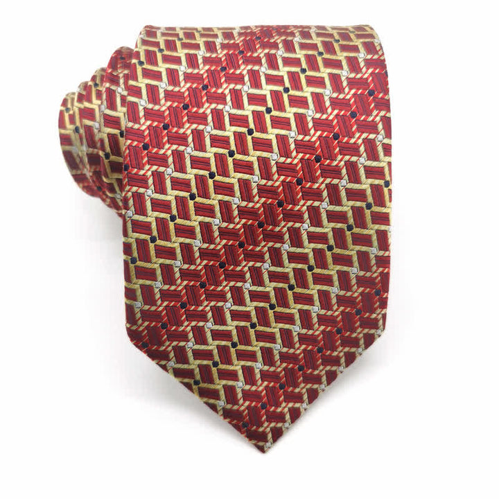 Corbata de seda pura con patrón de tejido degradado para hombre