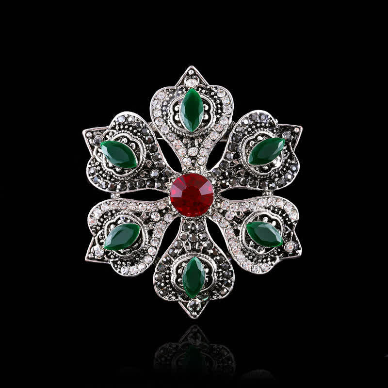 Broche de cristal barroco de palacio para mujer