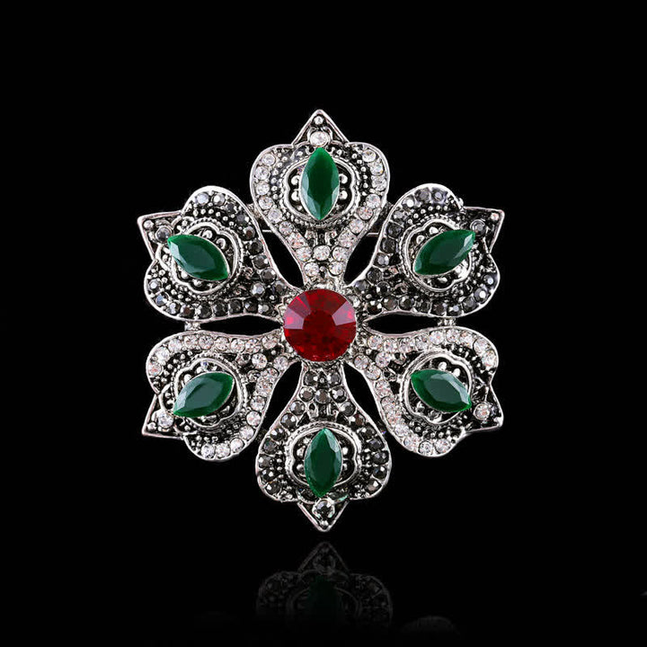 Broche de cristal barroco de palacio para mujer