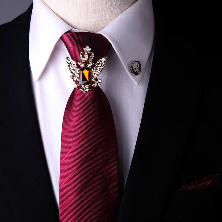 Corbata con hebilla estilo retro real para hombre