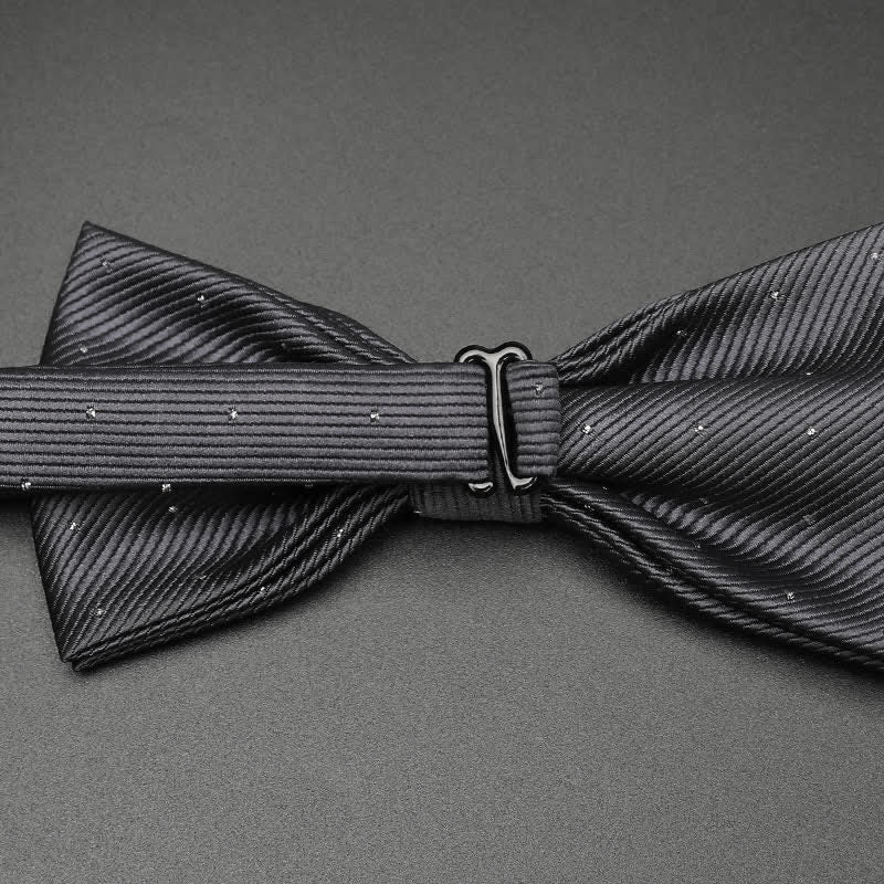 Pajarita de esmoquin formal con lunares para hombre