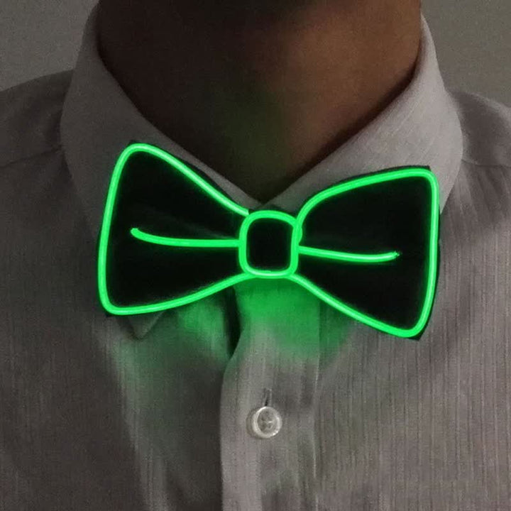 Pajarita luminosa con luz LED para hombre